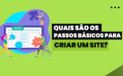 Quais são os passos básicos para criar um site?